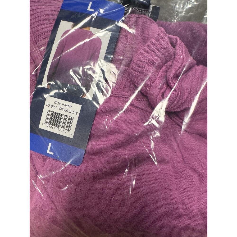 NWT Splendid Dip Dye Ombre Pullover Sweatshirt Light Orchid Size Medium - Picture 2 of 2